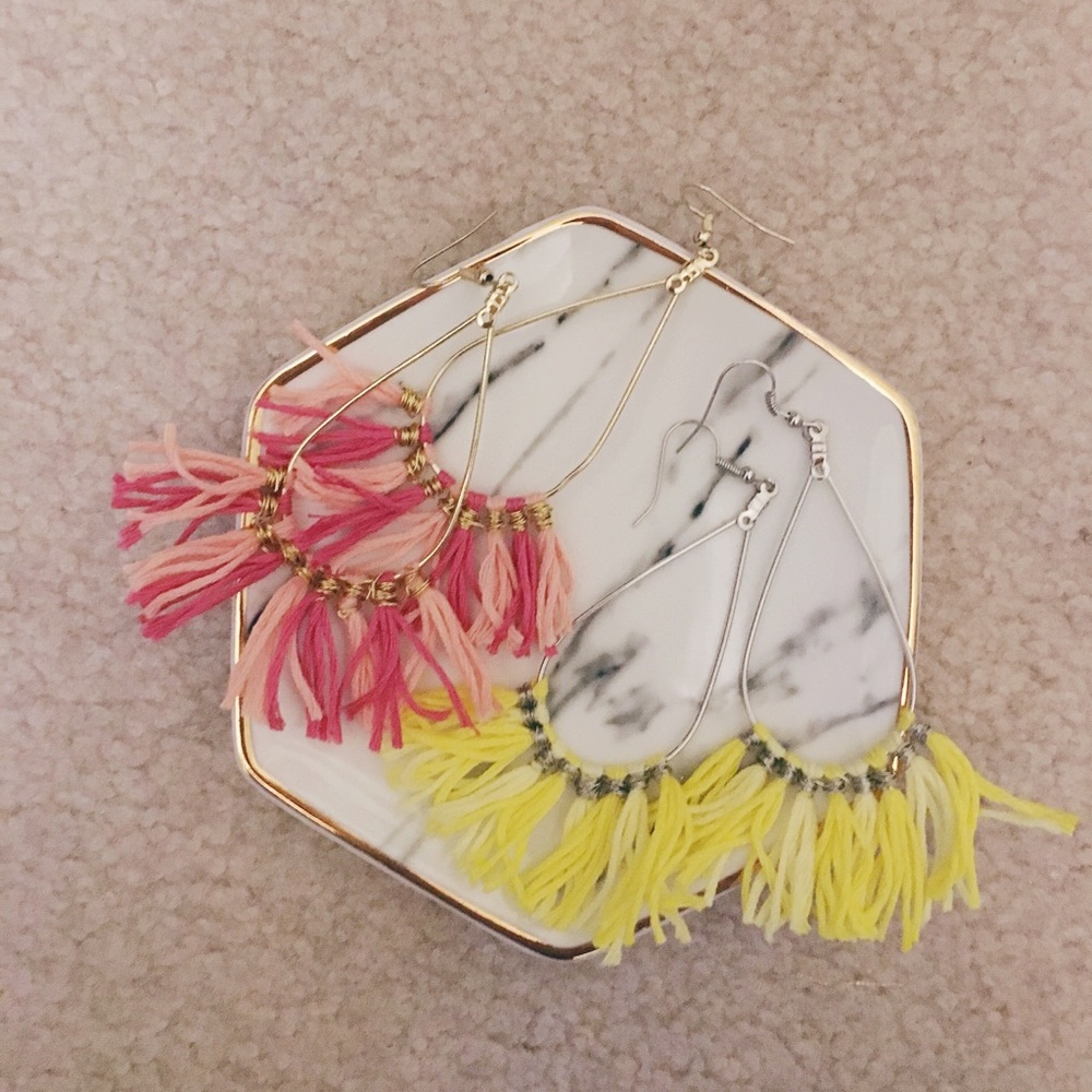 Fringe Hoop Earrings